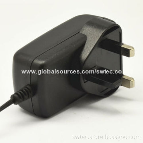 External 15W BS/UK Plug-in Switching Power Supply, 100-240V AC, 50/60Hz, ErP, CEC Level V, MEPS IV